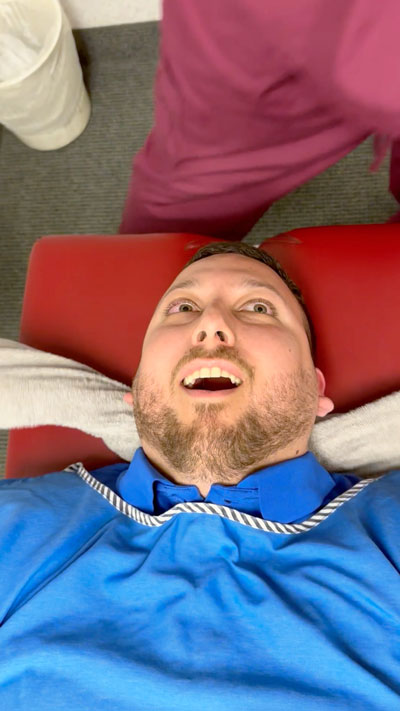 woman gets relief with Chiropractic technique