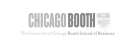 Logo of Chicago Booth with the tagline 'The University of Chicago Booth School of Business'.