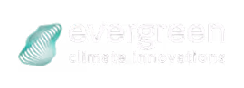 Evergreen Climate Innovations logo featuring a green leaf graphic.