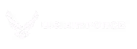 U.S. Air Force logo with stylized wings and star symbol.