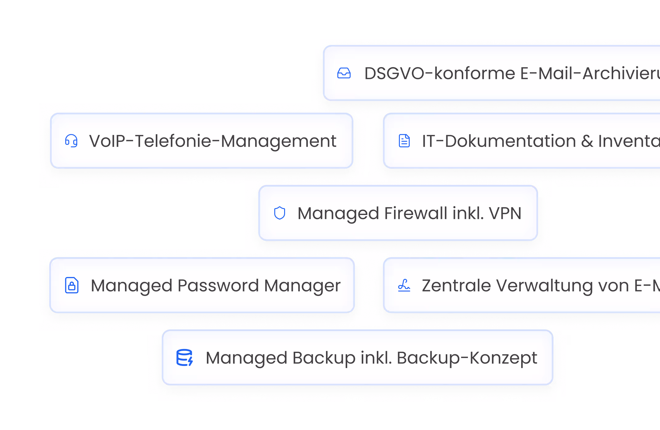 Grafik mit Zusatzleistungen – optionale IT-Add-ons und Service-Erweiterungen bei Hanovatech