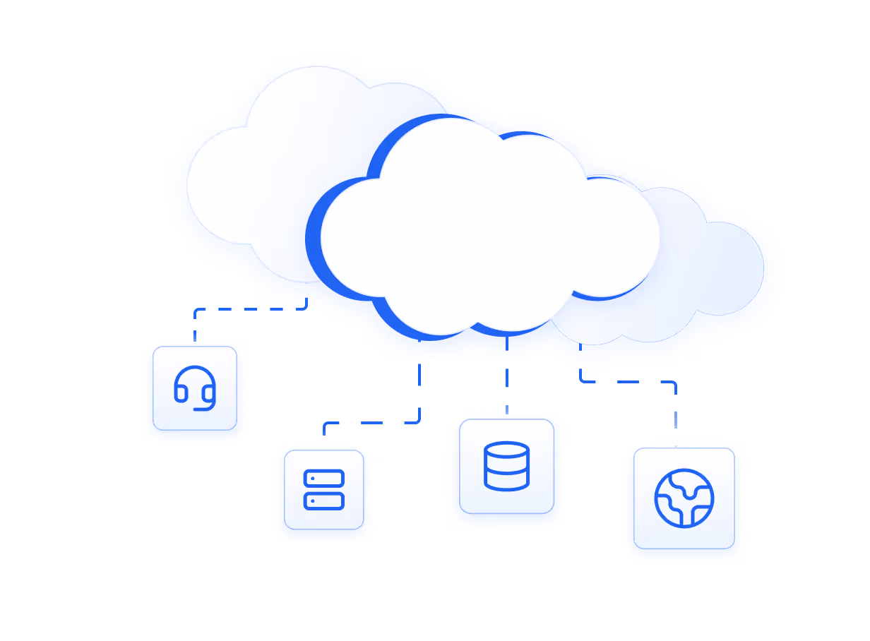Cloud mit Microsoft 365 Symbolen – Betreuung und Verwaltung von Microsoft 365 in Hannover