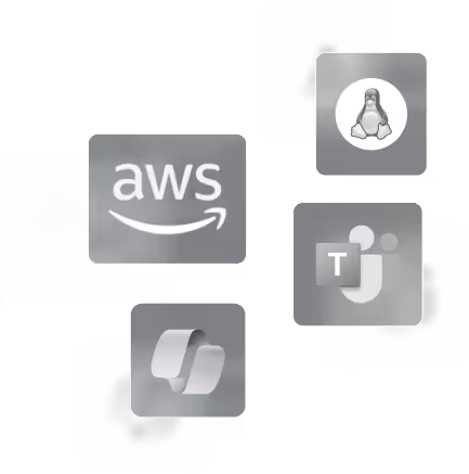 Cloud- und Server-Icons – IT-Infrastruktur, Cloud-Services und Microsoft 365 Lösungen