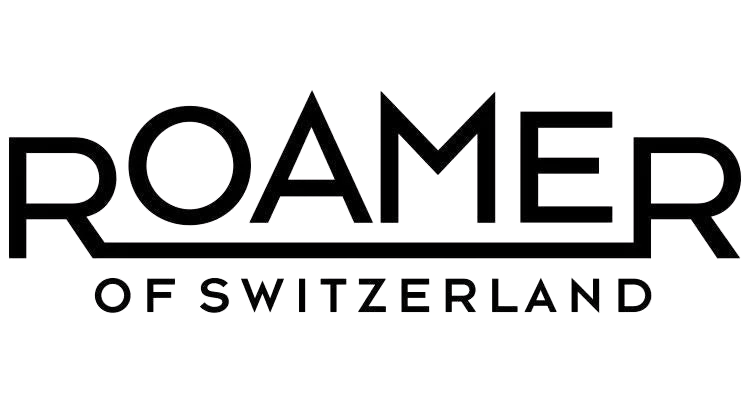 ROAMER of Switzerland logo with ROAMER in large uppercase letters and OF SWITZERLAND below.