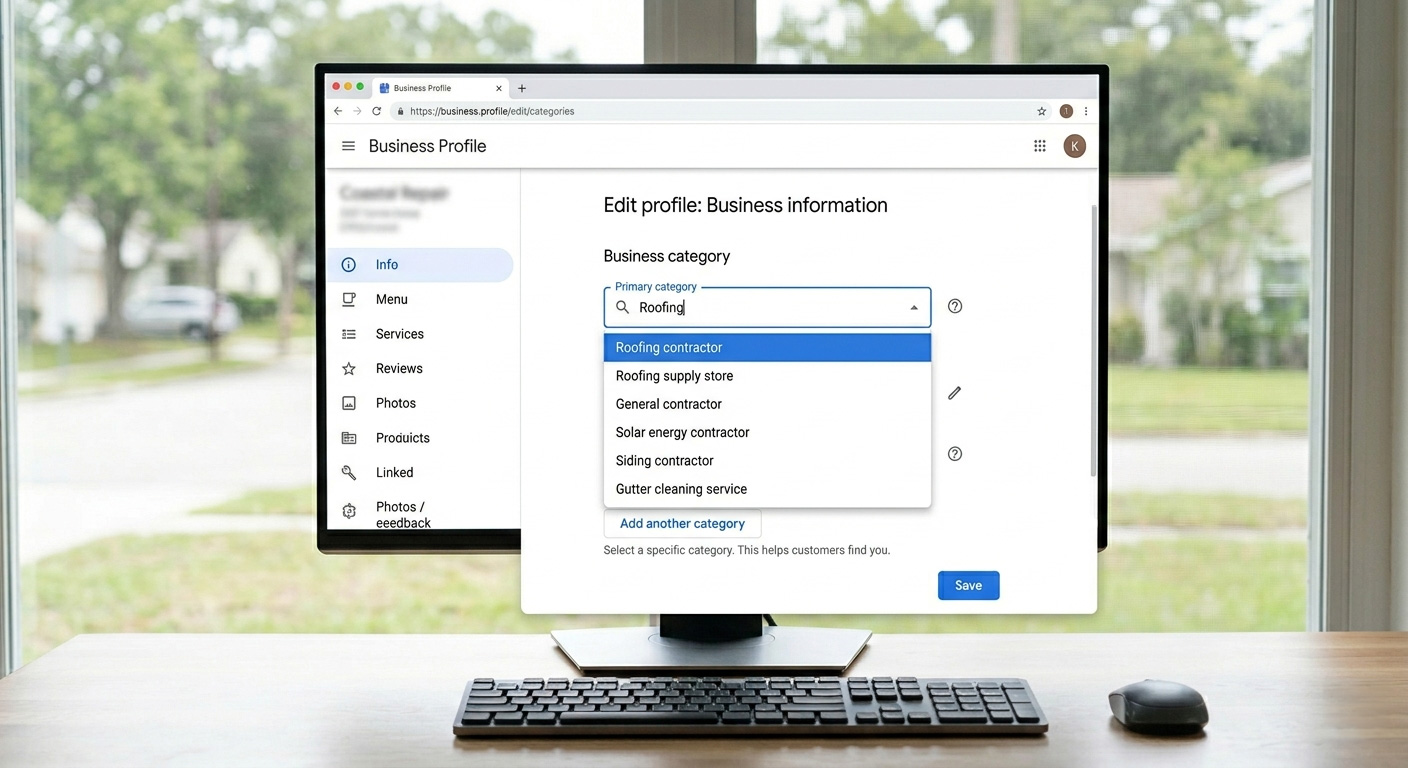 Selecting the correct business category in Google Business Profile