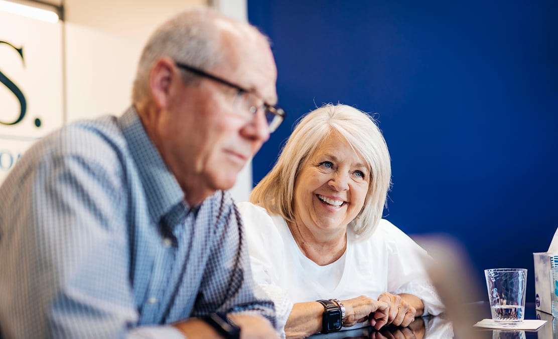 Retirees in the office with B.O.S.S Retirement Solutions