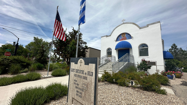 Saints Constantine and Helen Greek Orthodox Church in downtown Boise.