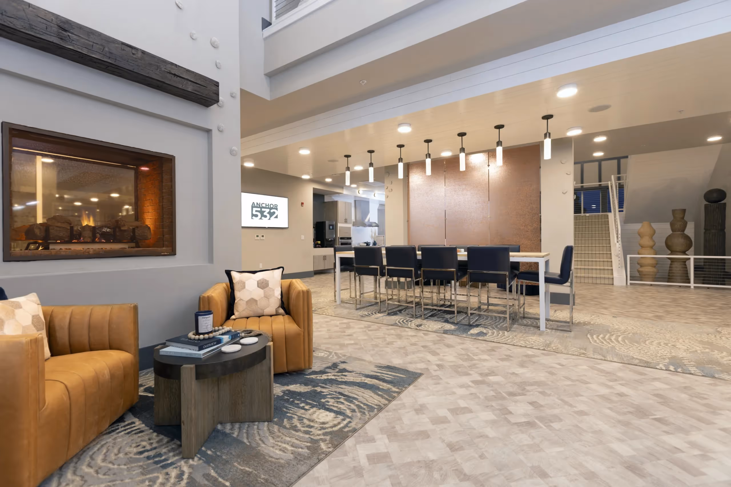 Clubhouse with seating l Anchor 532 Apartments in Vallejo, CA 