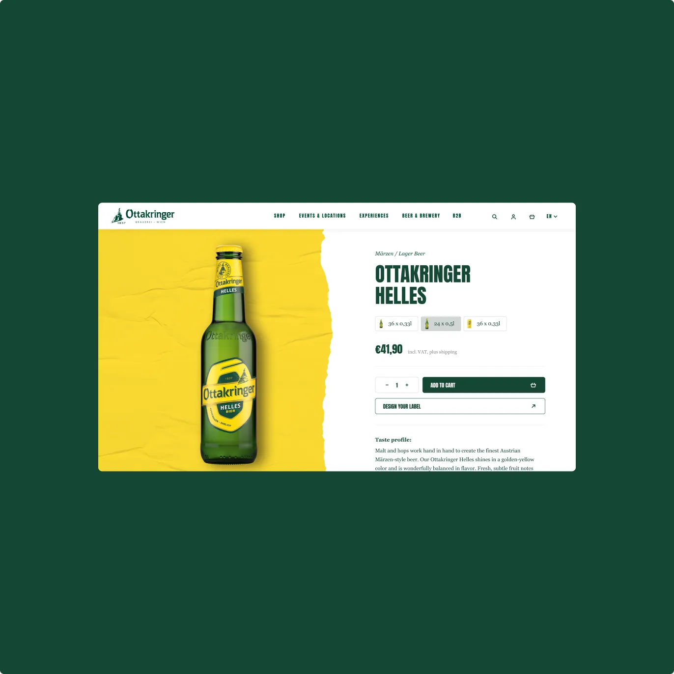 Ottakringer is one of Vienna’s most iconic breweries, yet its website did not reflect the same energy and character. The challenge was to translate that urban richness into a digital experience that felt lighter, clearer, and more intuitive. Ottakringer needed a website that truly expressed the brand while supporting e-commerce, marketing campaigns, events, and ongoing brand storytelling. As part of the LOOP team, Carolina Poch worked closely with Ottakringer to rethink how the brand shows up online. Together, we set out to create a website that feels as bold and easygoing as their beer, combining clear structure, strong storytelling, and a user experience that helps people get where they want to go quickly.