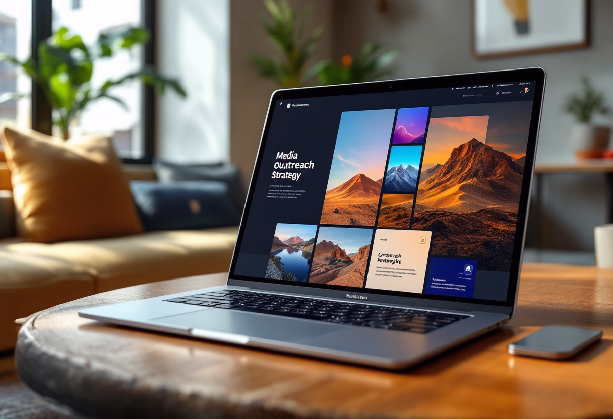 [digital project] image of media outreach strategy (for a pr firm)