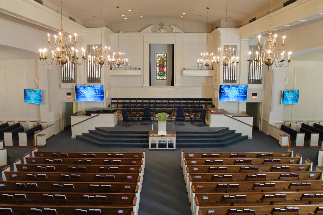 digital signage in church example