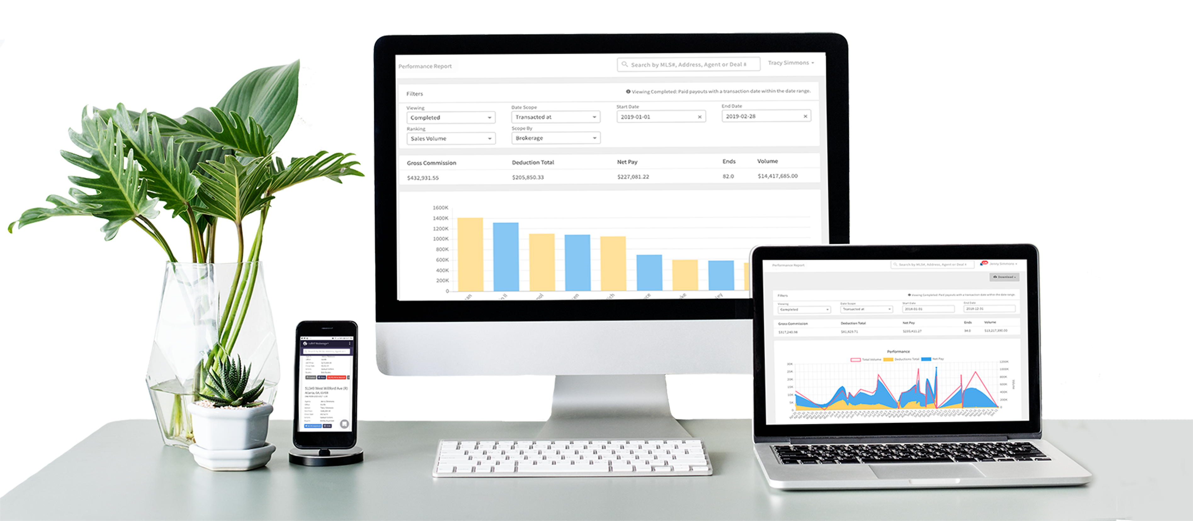 Real Estate Commission Software - Mobile Version