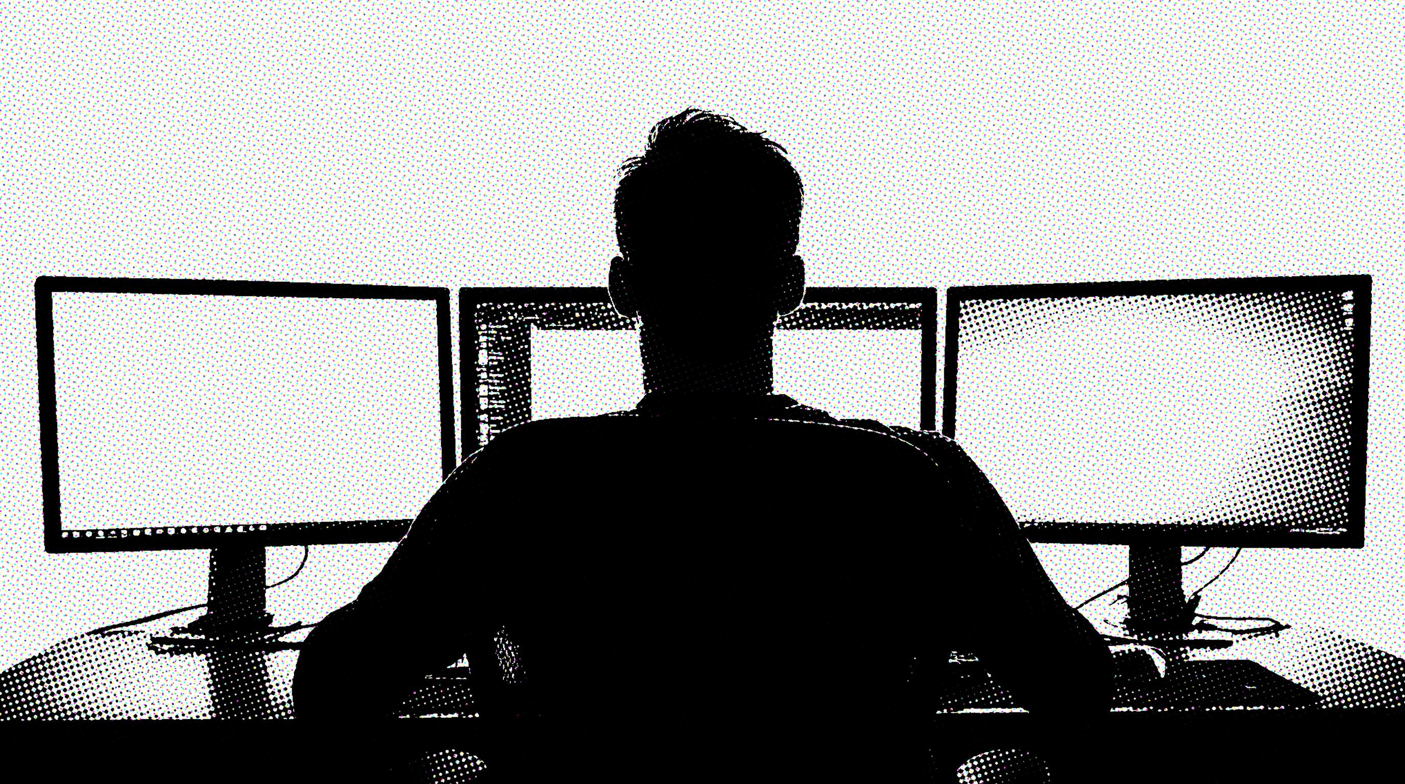 Journalist writing a news story for a platform