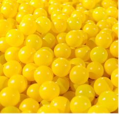 Background which consists of a large number of yellow balls