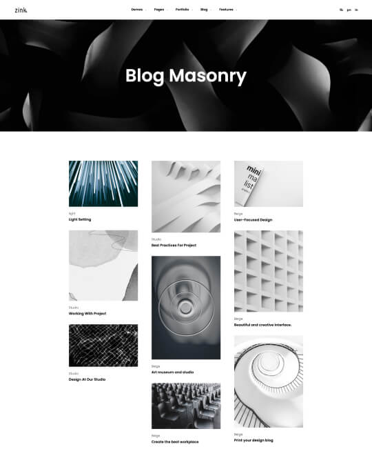 Home page screen