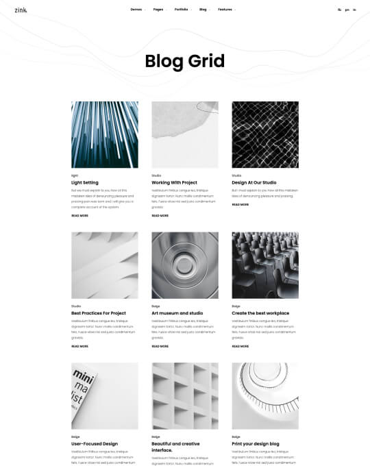 Home page screen
