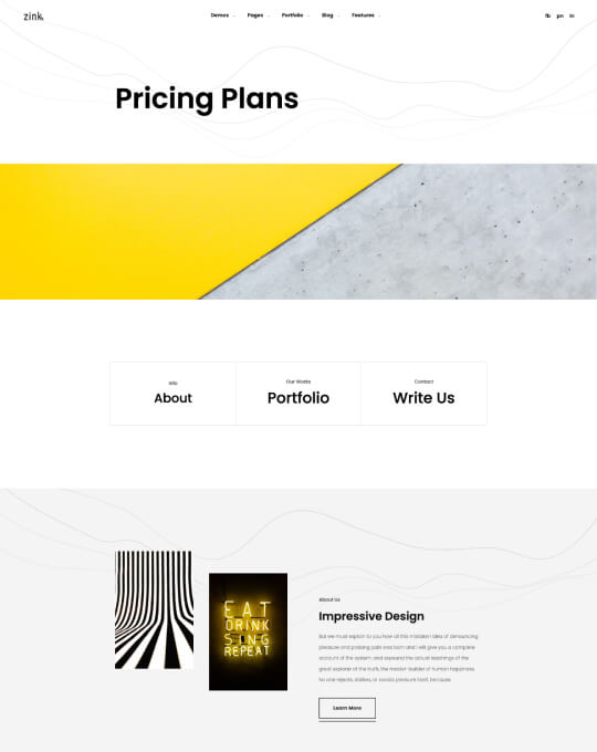 Home page screen