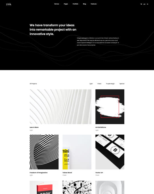 Home page screen