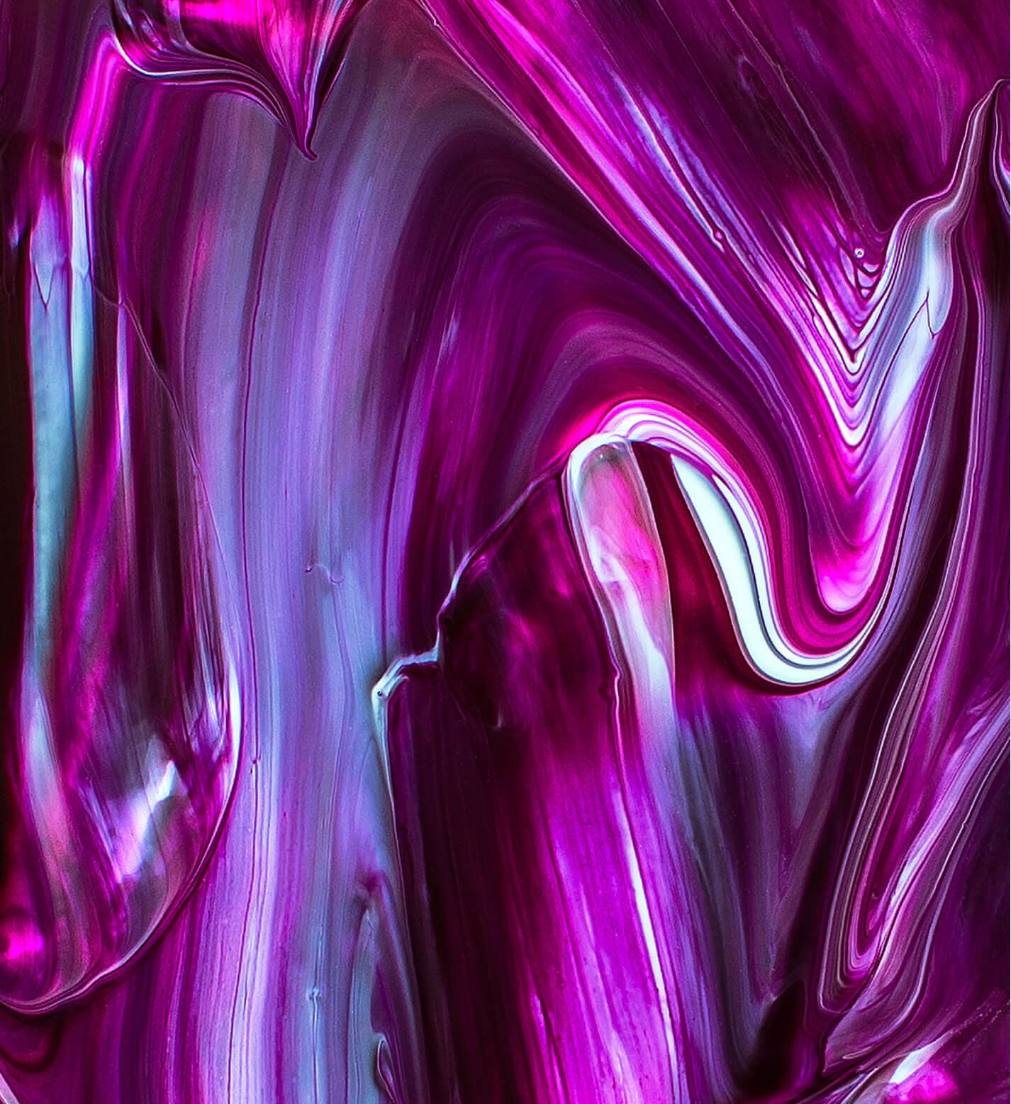 Purple shiny paint