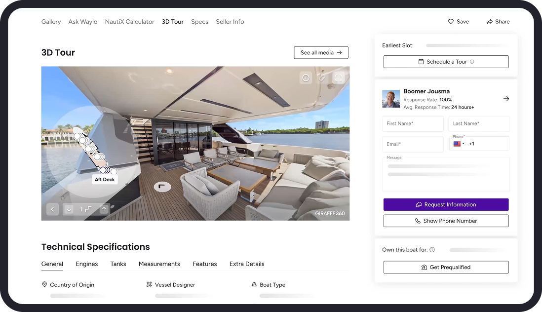 Which yacht platform has the best listing quality?