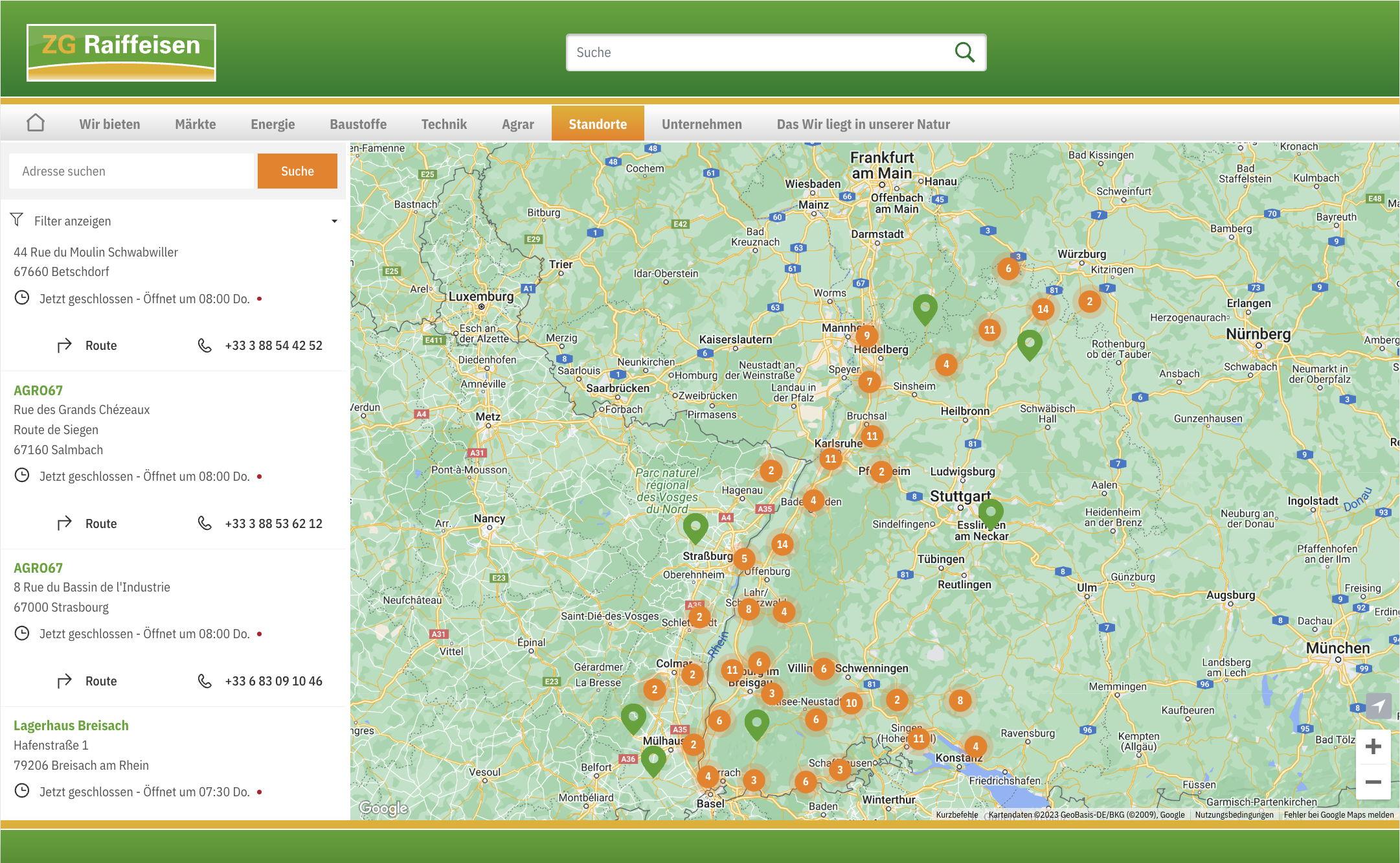 Uberall ZG Raiffeisen Locator