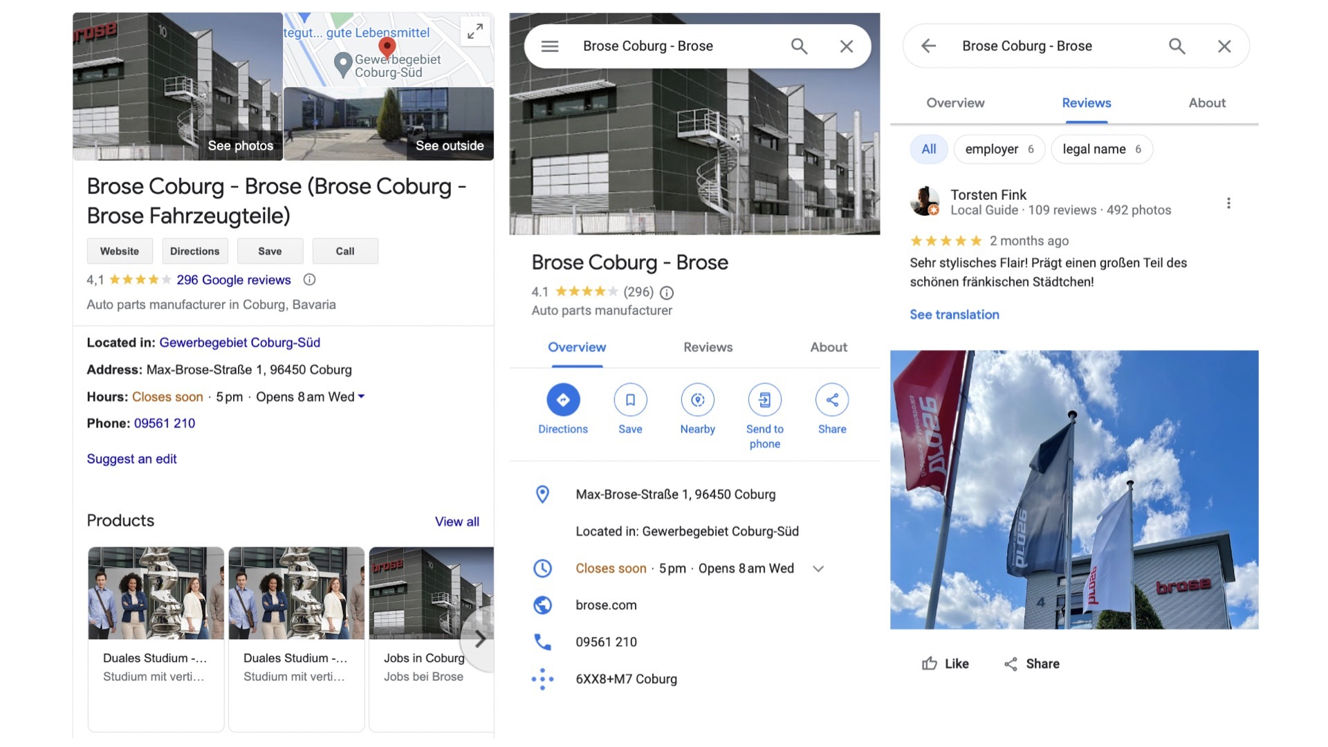 Uberall Brose Adding Local SEO Keywords