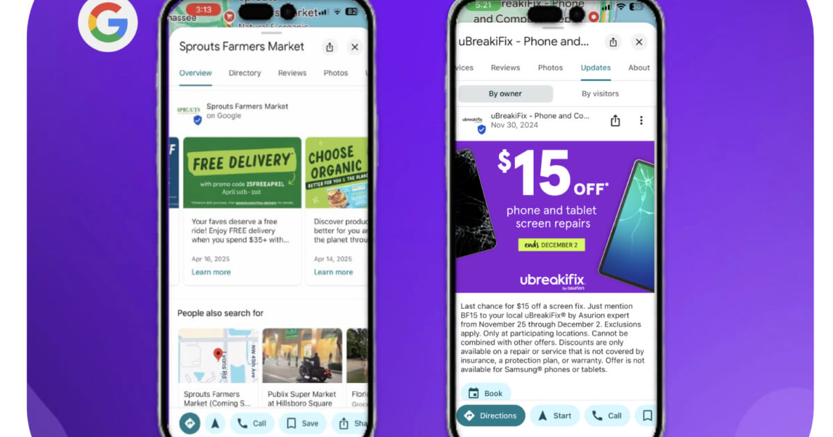 Google maps graphics