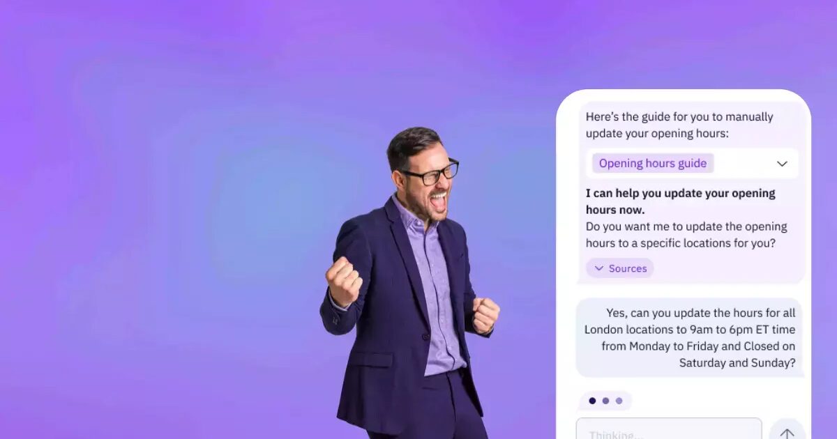 Chatbot widget preview