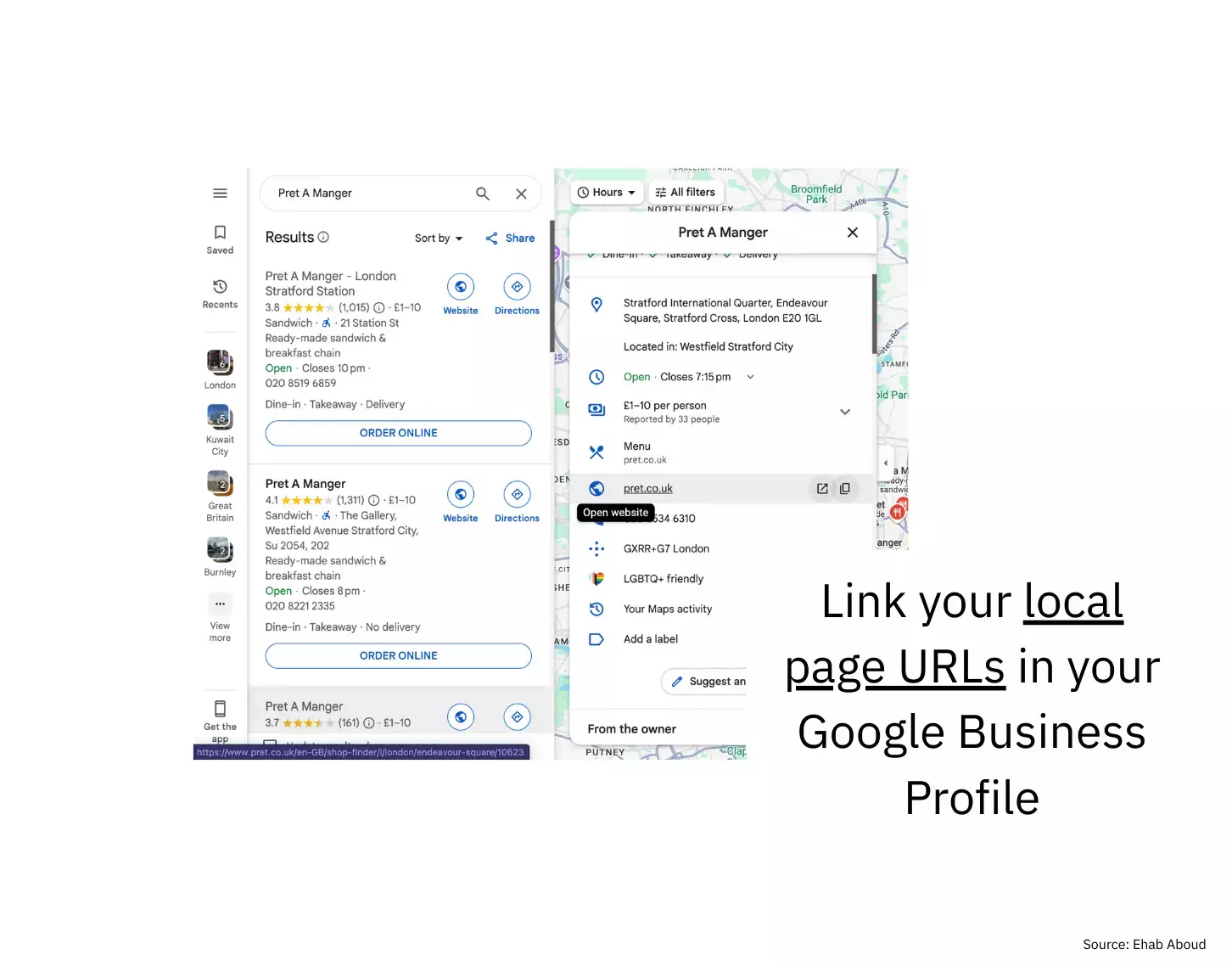Linking to local landing pages in GBP