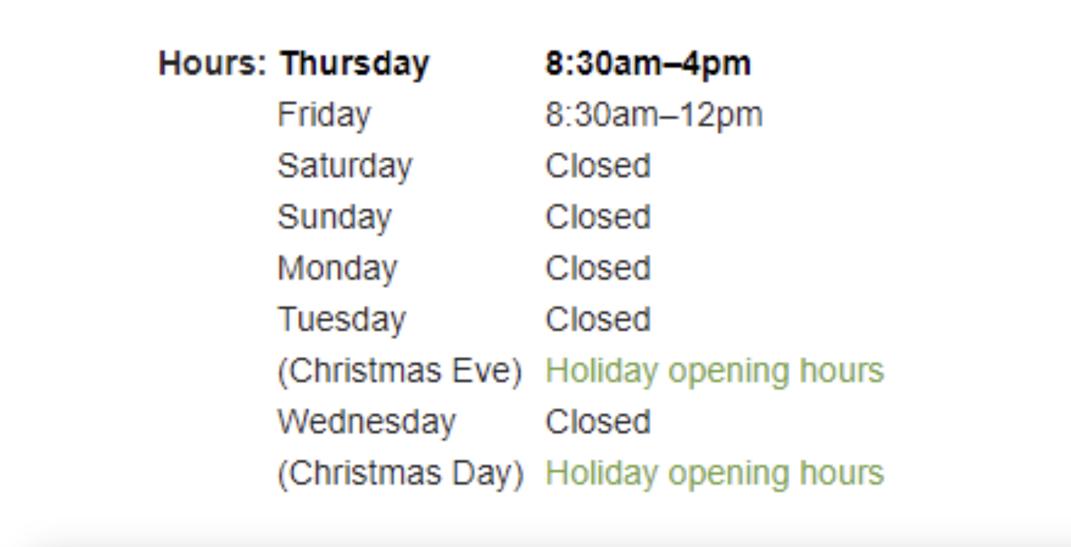 Uberall Blog Google Business Profile Special Hours