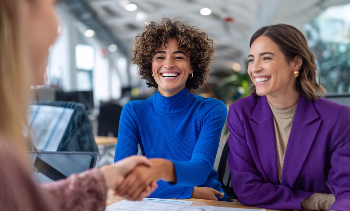 Two men shaking hands