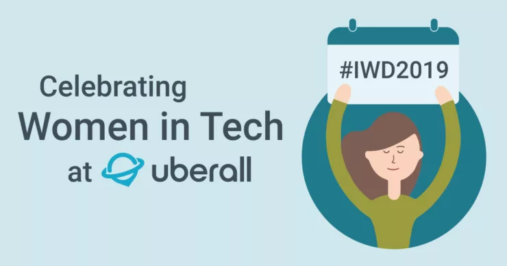Célébrons les femmes dans le secteur de la technologie à Uberall - Graphisme de la Journée internationale de la femme 2019