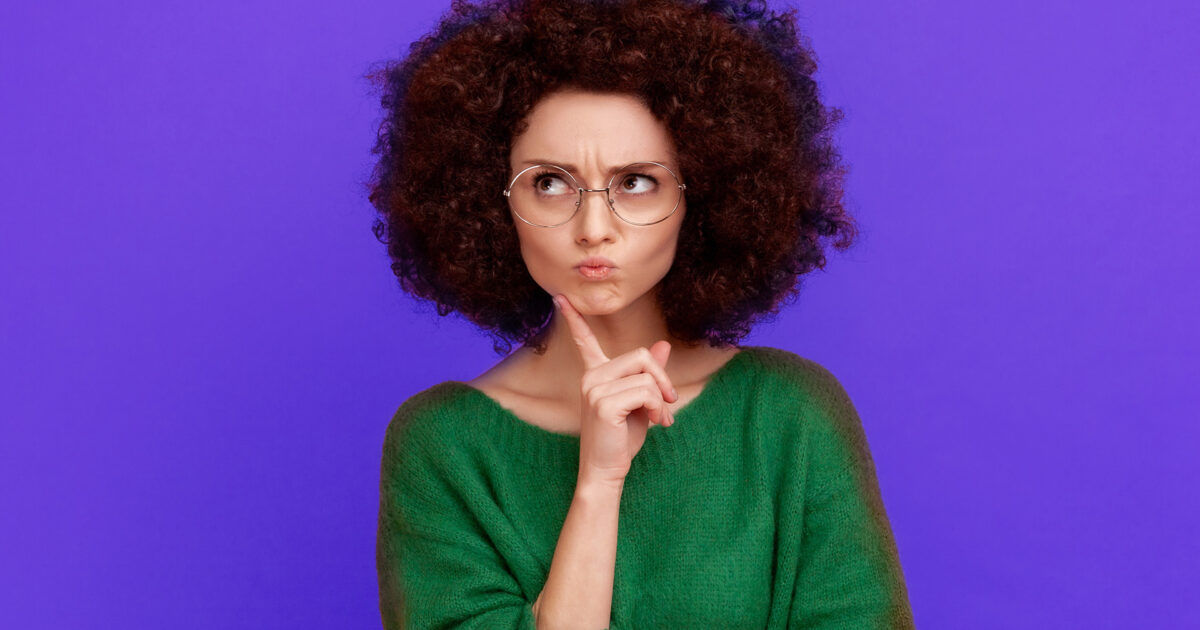 Woman thinking