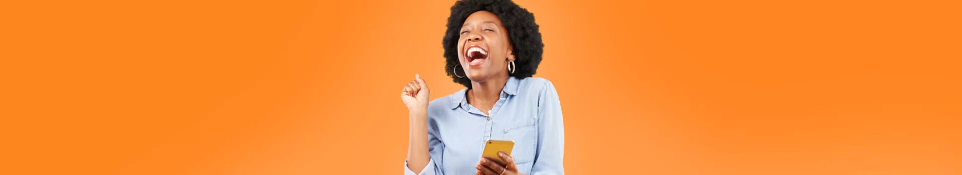 Woman smiling