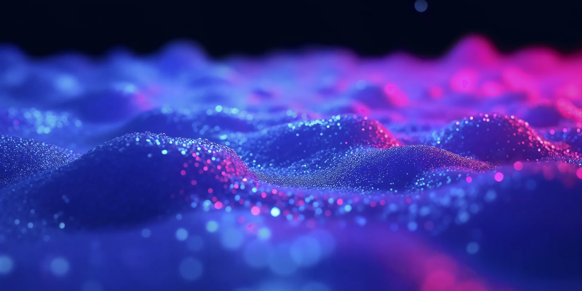 Abstract glowing pink and blue wave background