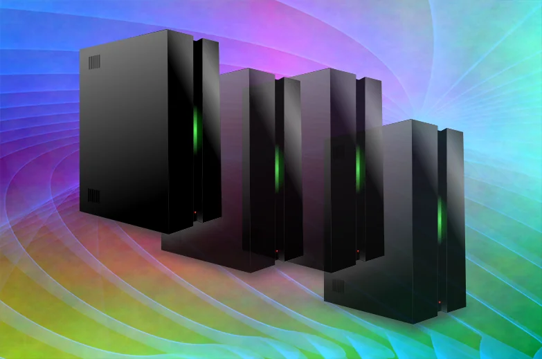 Four computer systems representing cloned computers