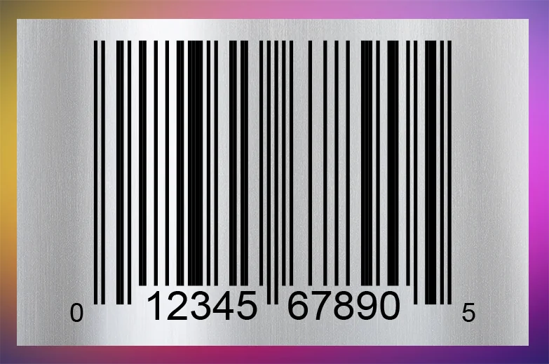Bar code on software