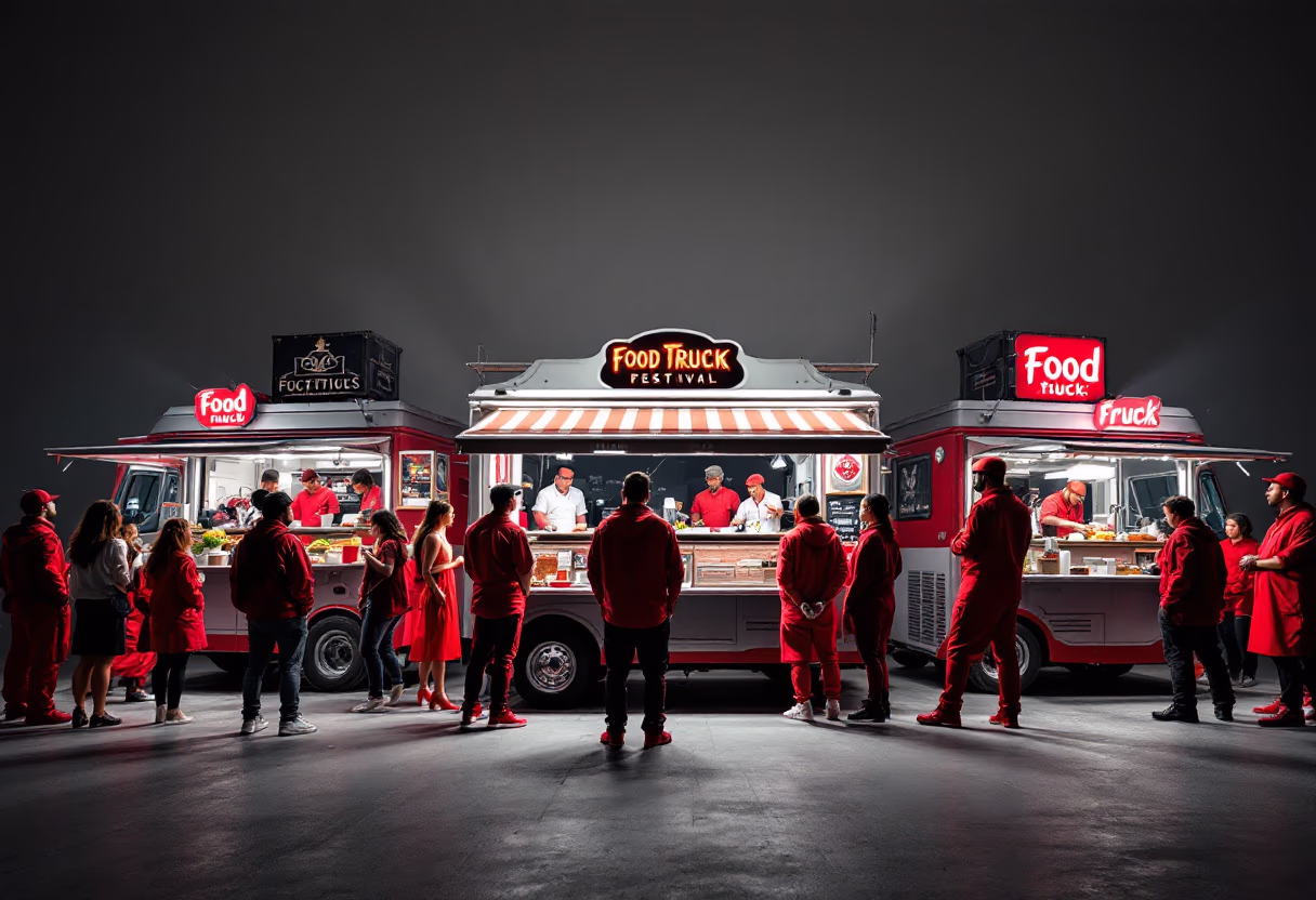 image of food truck festival