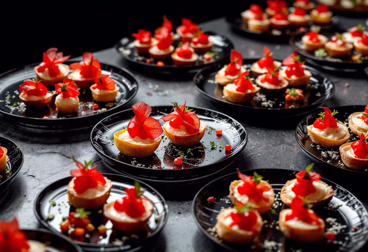 image of wedding catering display
