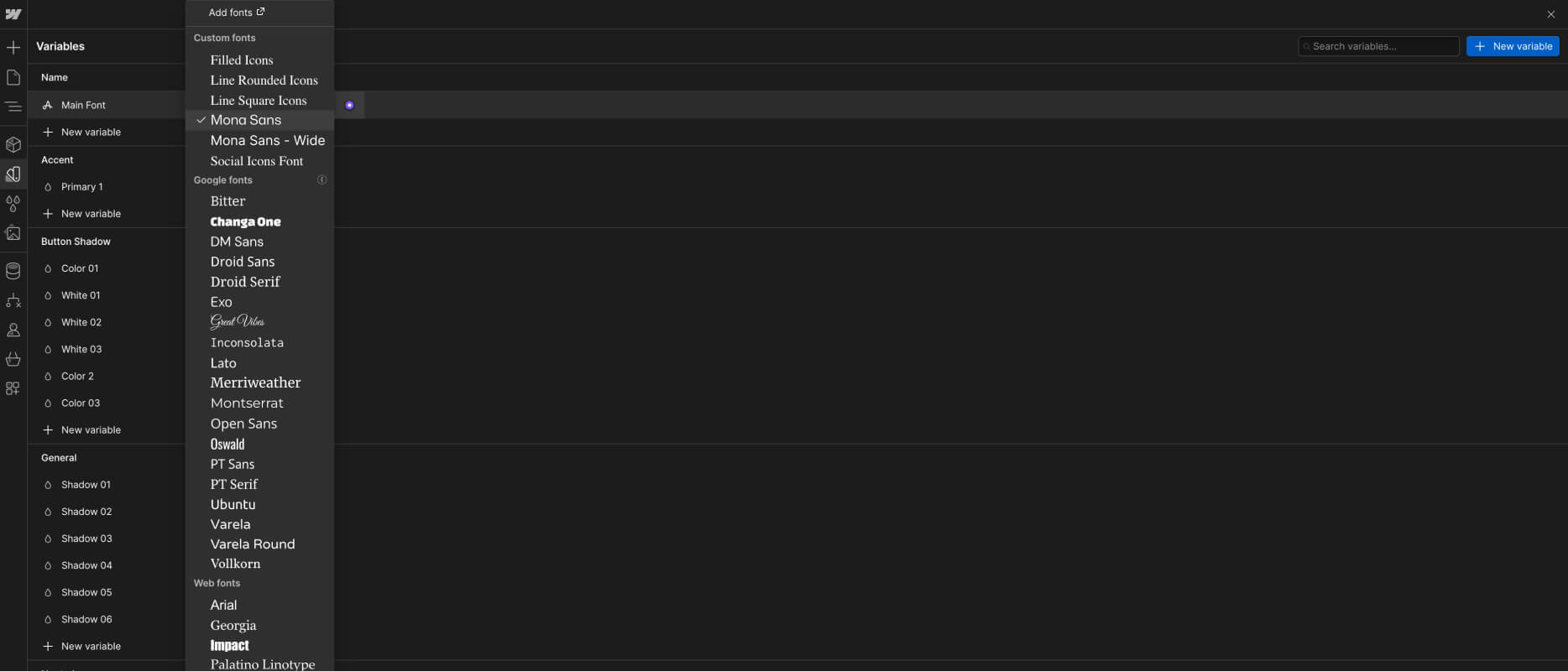 Typography - Colors X Webflow Template