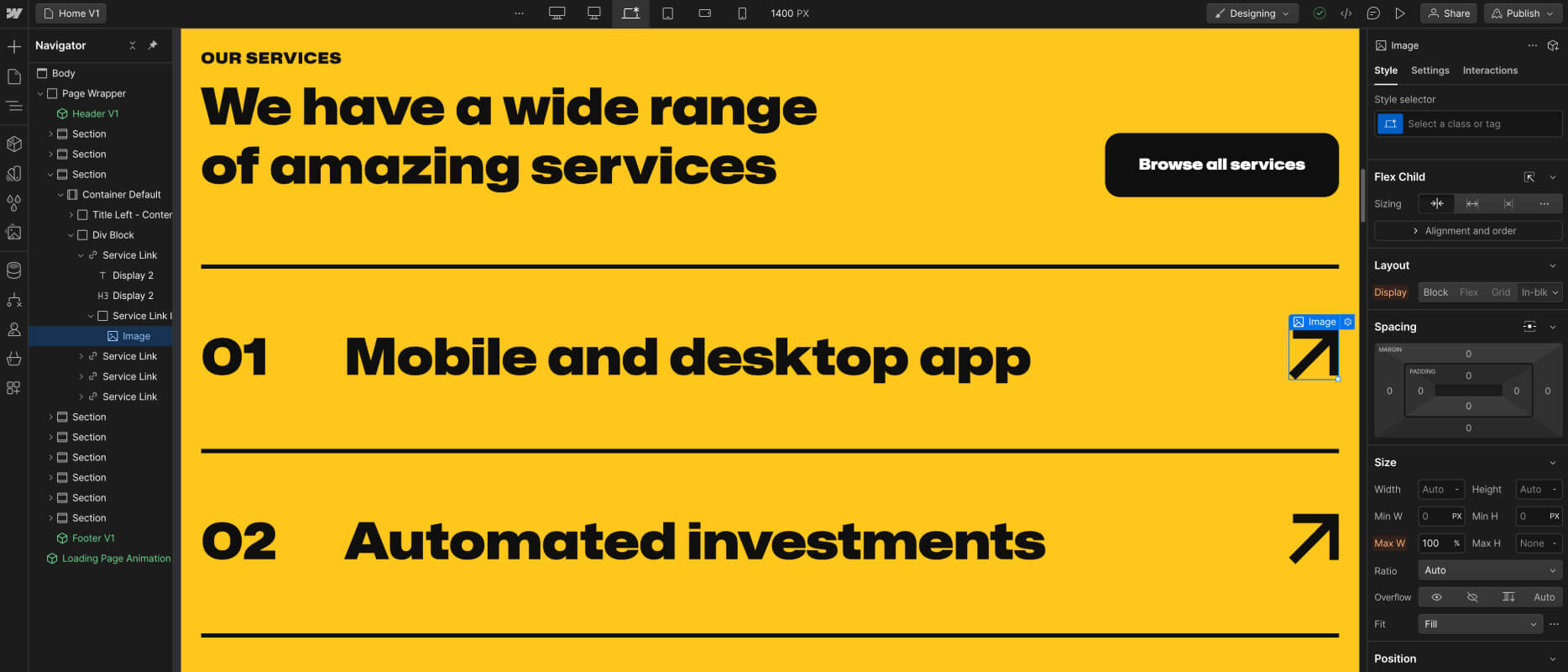 Icons And Graphics - Colors X Webflow Template