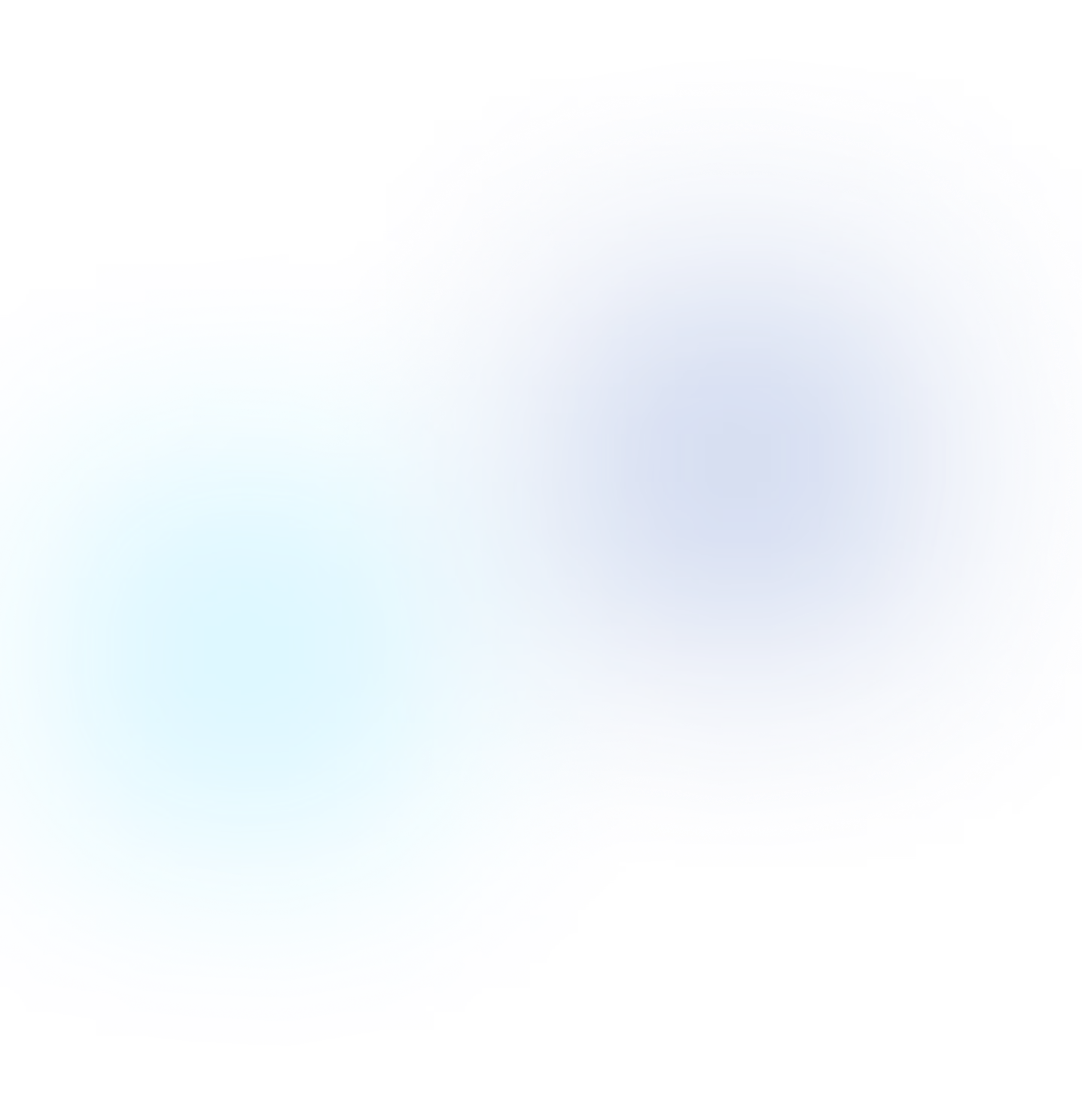 Abstract image of overlapping glowing circles in blue and cyan on a dark background.
