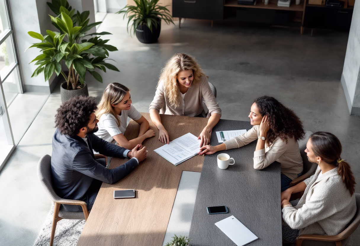 image of job interview (for a trucking company)