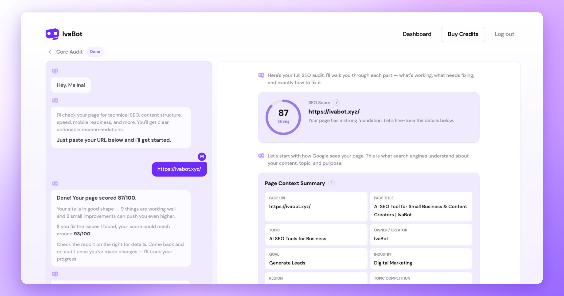 Preview of IvaBot