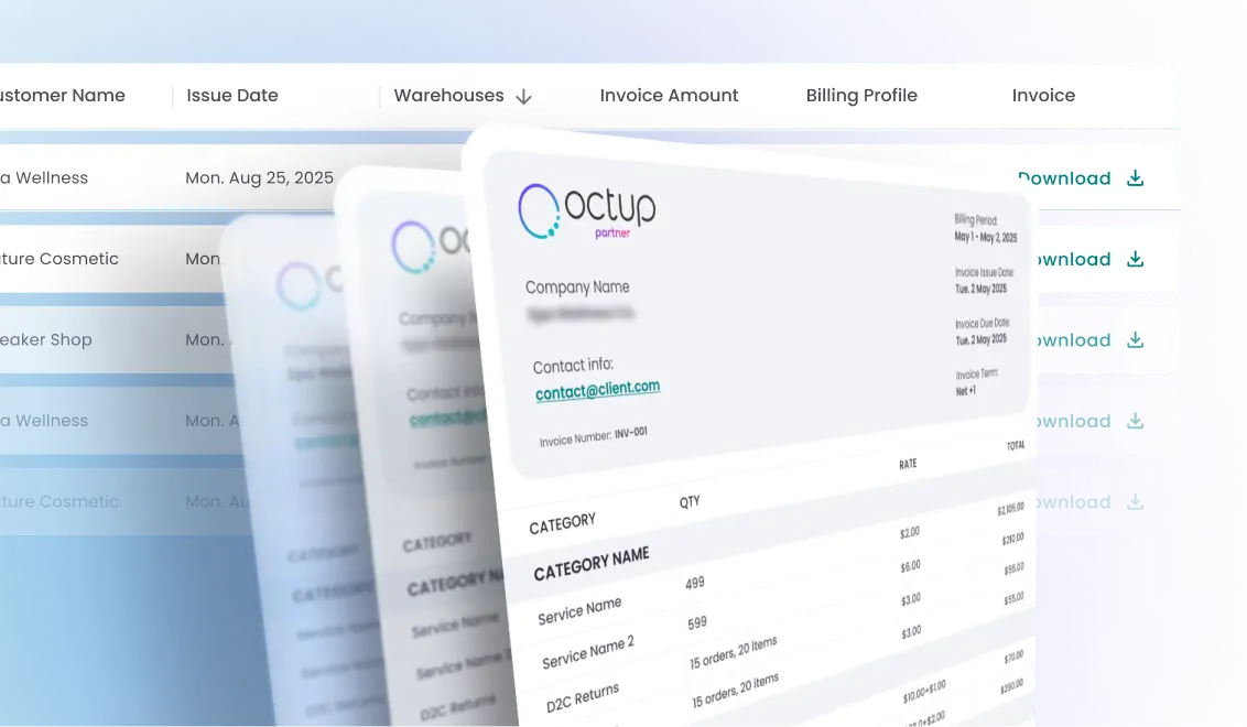 Octup dashboard