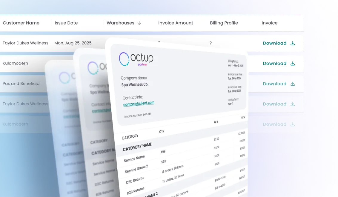 Octup dashboard