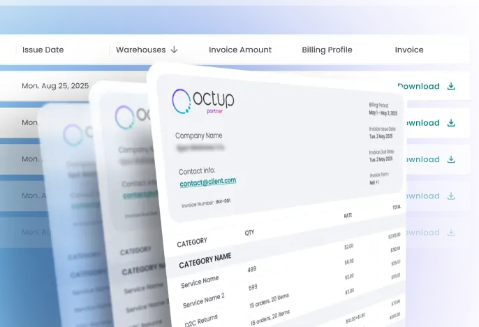 Octup dashboard