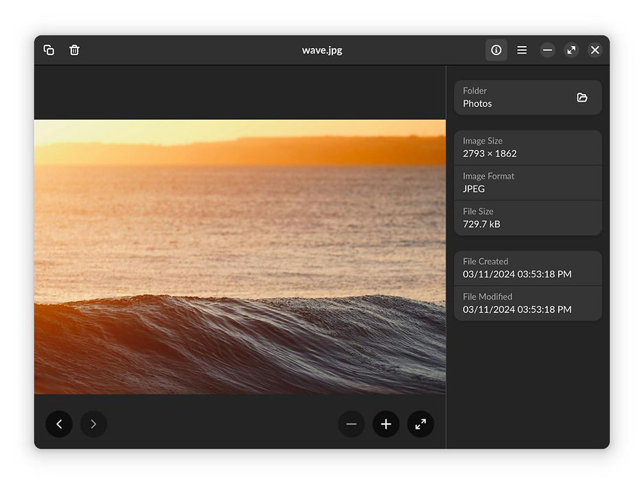 Image viewer on Endless OS 6