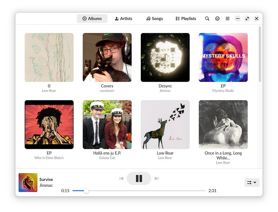 Music App on Endless OS 6