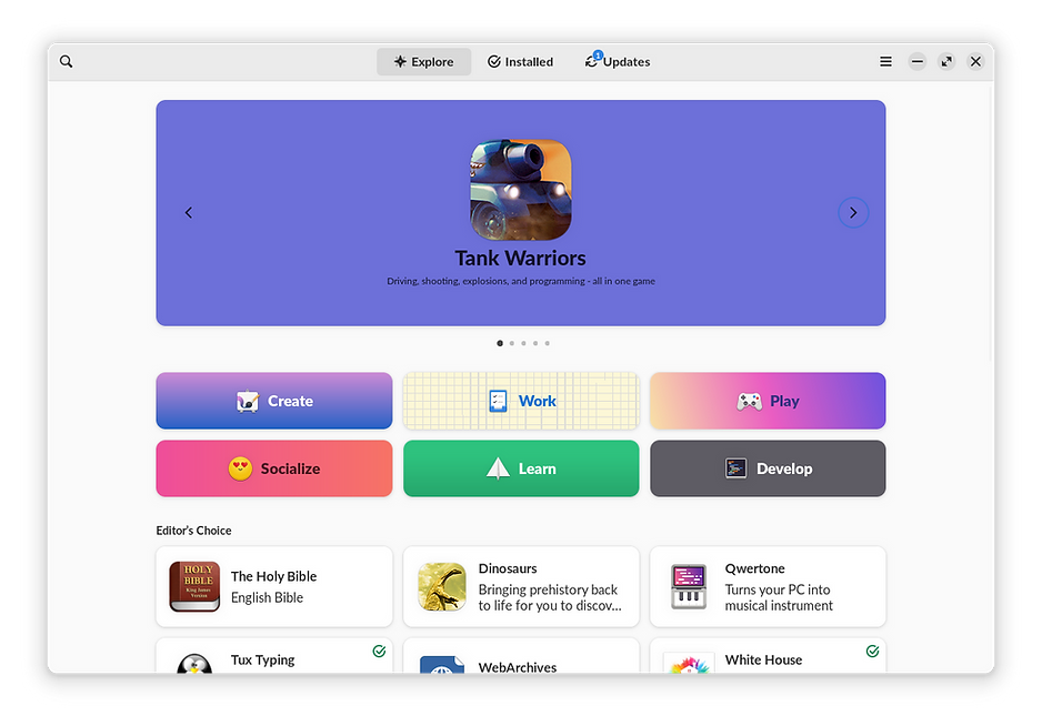Screenshot of Endless OS 5 App Center